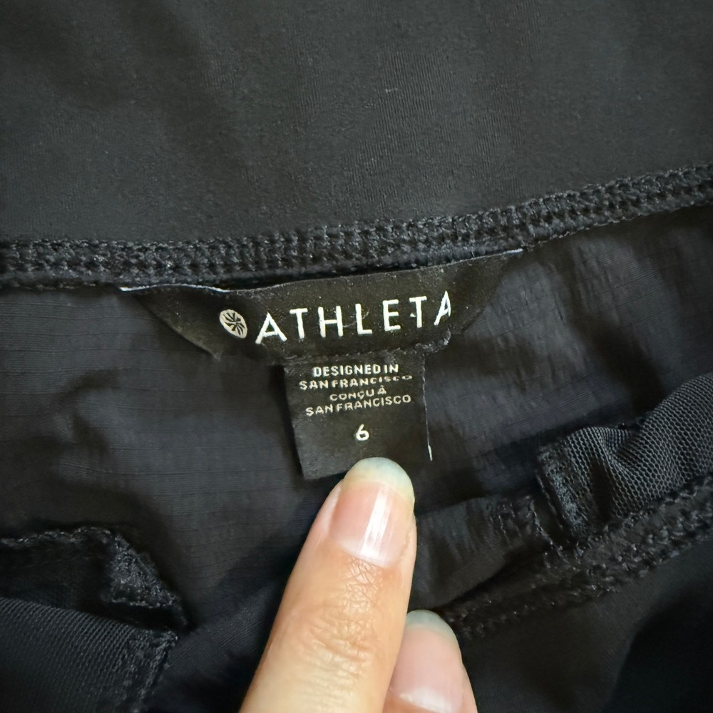 Athleta Trekkie North Joggers Black Hiking Pants Sz 6 Gorpcore Outdoor Trail - Picture 8 of 12